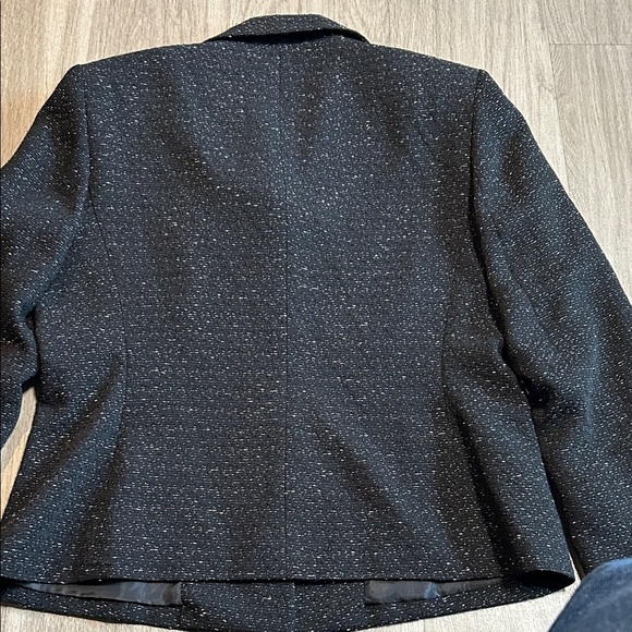Le Suit Women's Black Textured Blazer - Picture 8 of 13